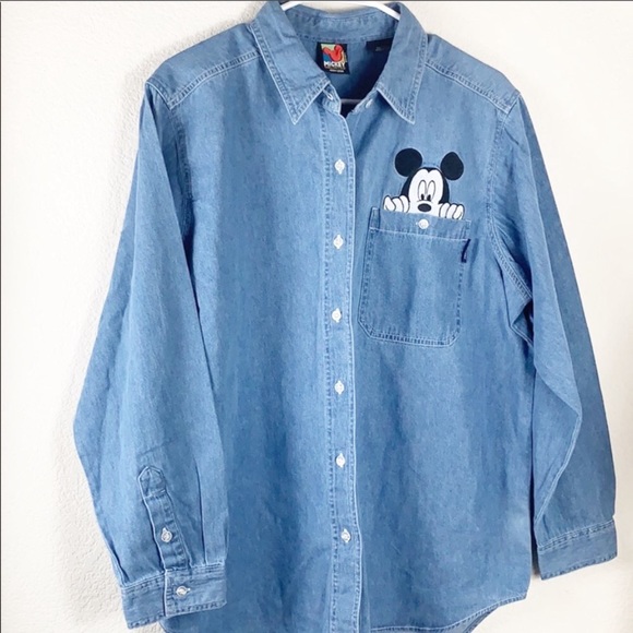 Mickey unlimited Jerry Leigh Tops - VTG Mickey unlimited Jerry Leigh embroidered top